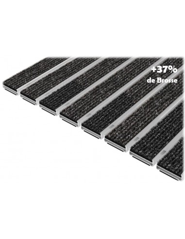 Tapis d'entrée Alu avec Profilés  largeur XL (37mm)